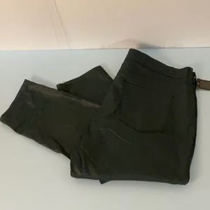 Ana high rise skinny dark green shiny jeans. Great for holiday. Size 18. NWT.